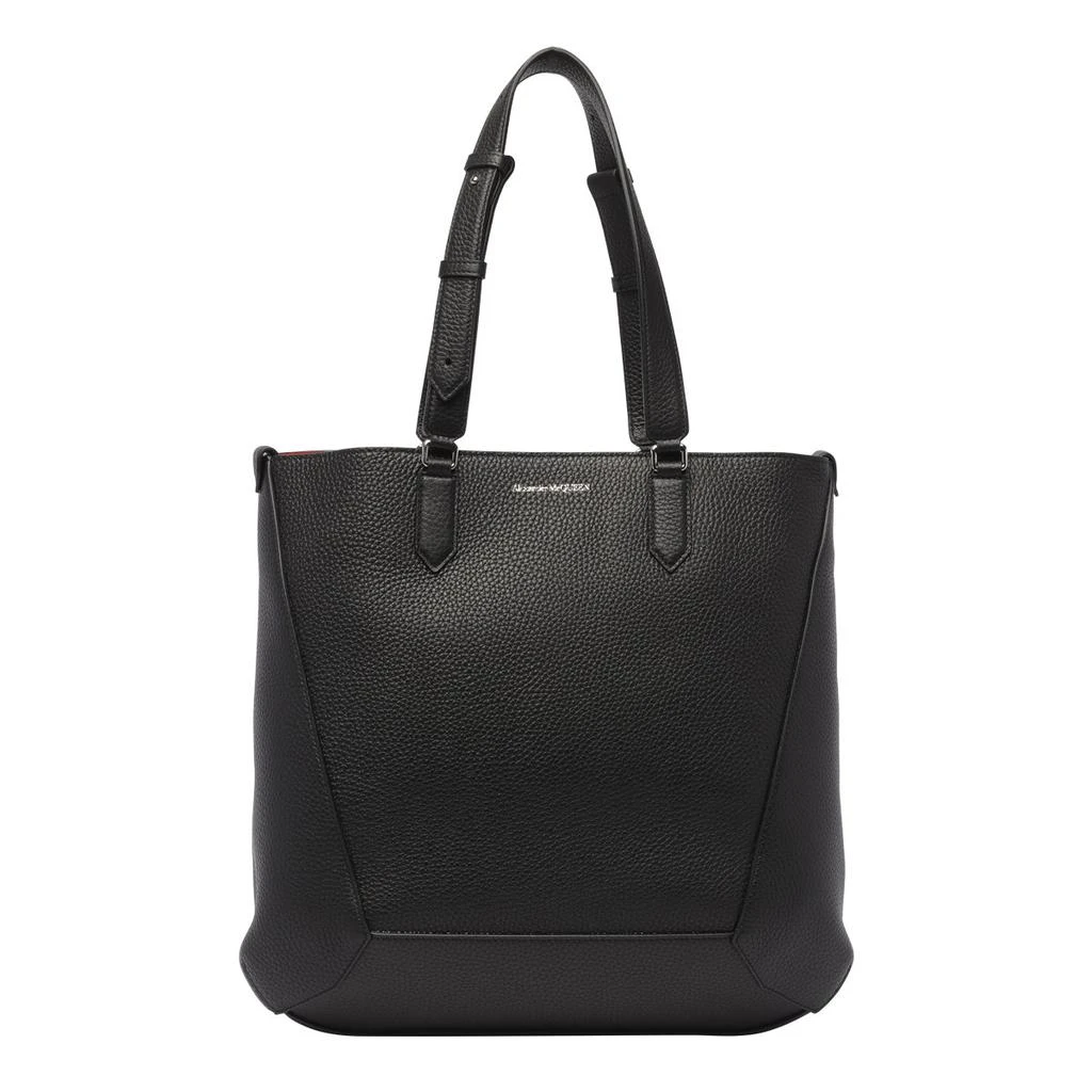 商品Alexander McQueen|Alexander McQueen The Edge Panelled Medium Tote Bag,价格¥9076,第1张图片