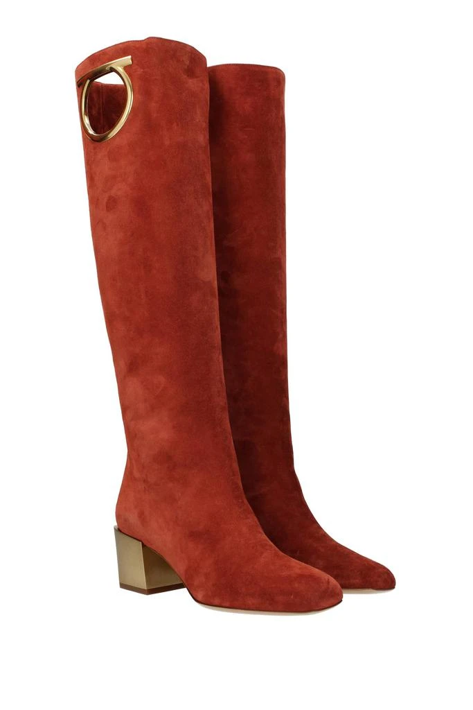 商品Salvatore Ferragamo|Boots avio Suede Orange,价格¥4403,第2张图片详细描述
