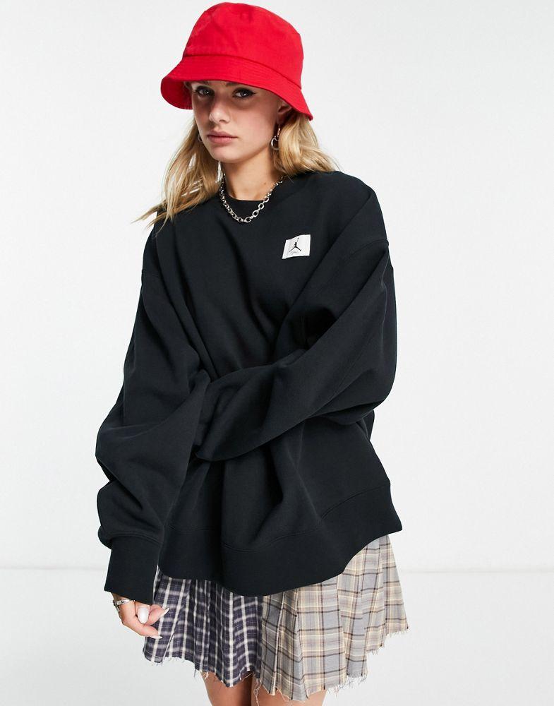 Jordan Flight fleece sweatshirt in black商品第1张图片规格展示