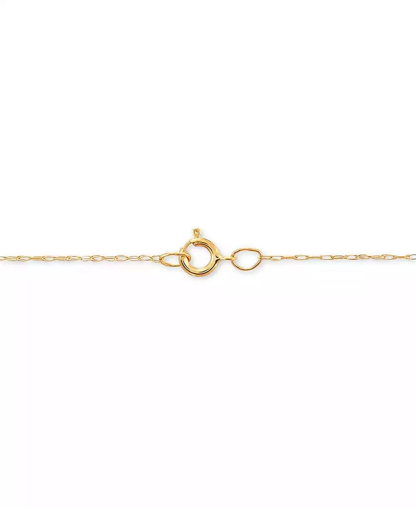 商品Macy's|Cubic Zirconia Cross 18" Pendant Necklace in 14k Gold,价格¥4465,第2张图片详细描述