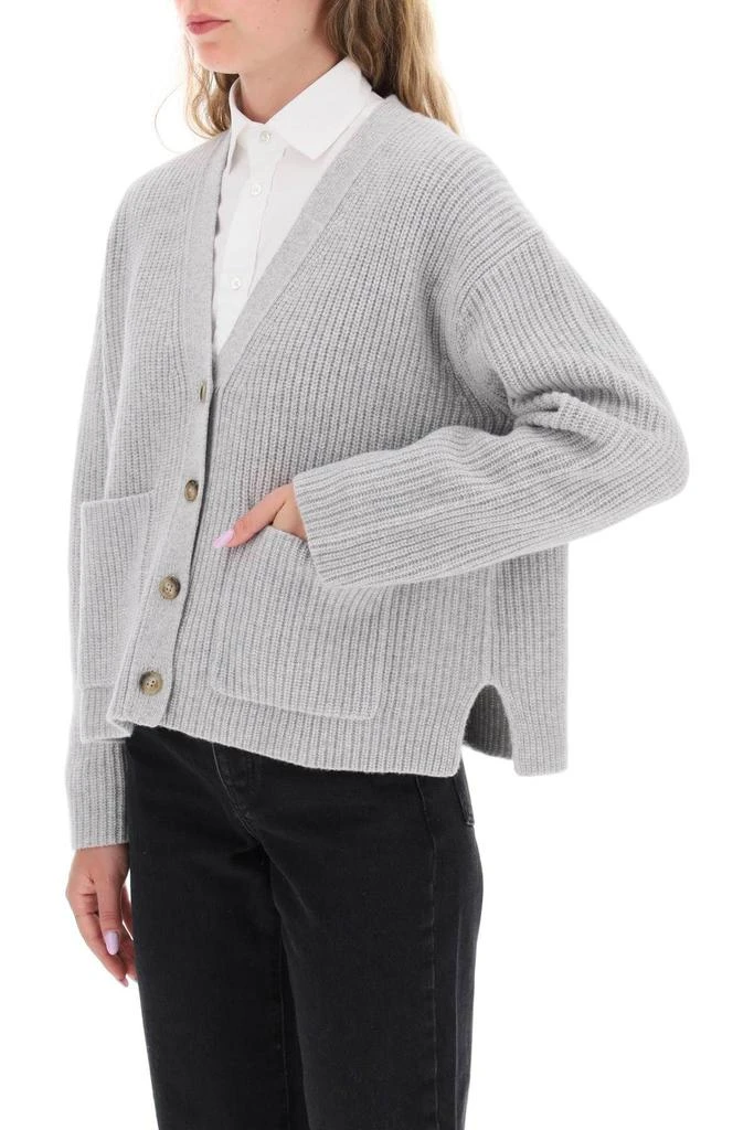 商品Ralph Lauren|CARDIGAN IN RIBBED CASHMERE AND WOOL BLEND,价格¥1444,第5张图片详细描述