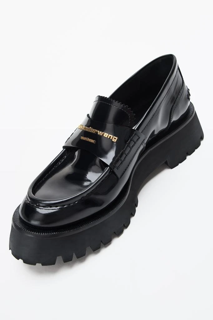 商品Alexander Wang|CARTER MID-HEEL LUG LOAFER IN LEATHER,价格¥4115,第2张图片详细描述