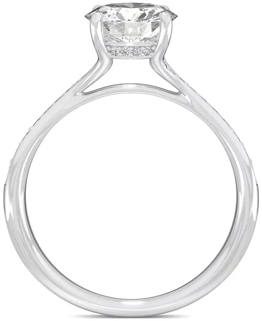 商品Charles & Colvard|Moissanite Engagement Ring (1-5/8 ct. t.w. DEW) in 14k White Gold,价格¥9793,第3张图片详细描述