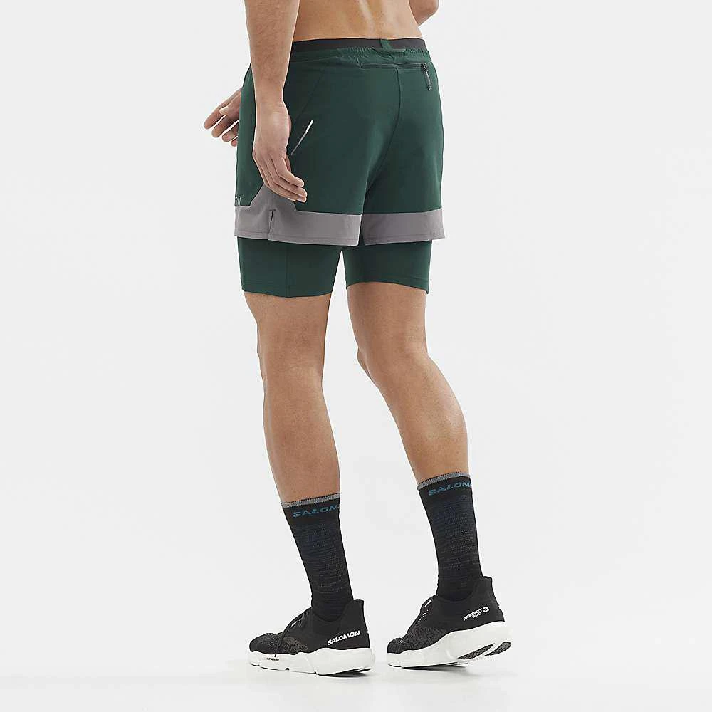 商品Salomon|Men's Cross 2-In-1 Short,价格¥205-¥263,第3张图片详细描述