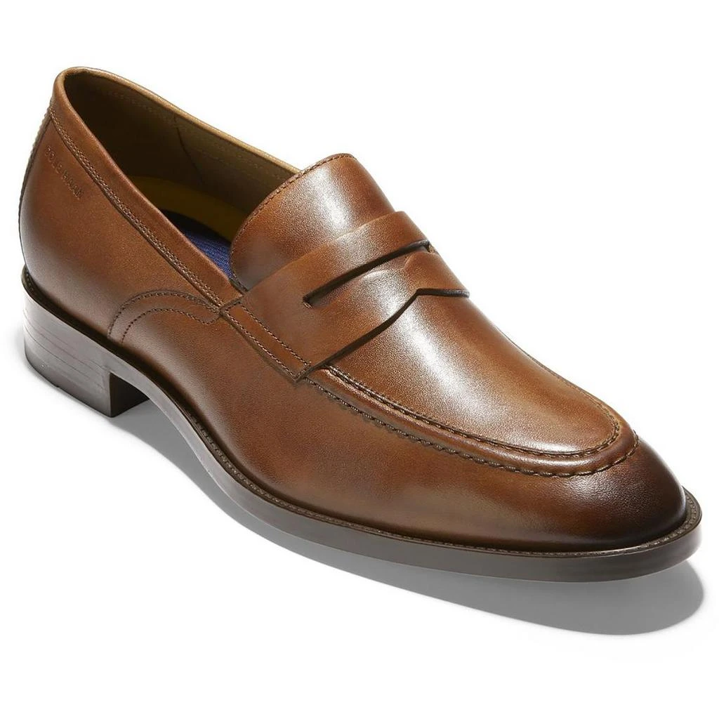 商品Cole Haan|Cole Haan Mens Leather Slip-On Loafers,价格¥781,第1张图片