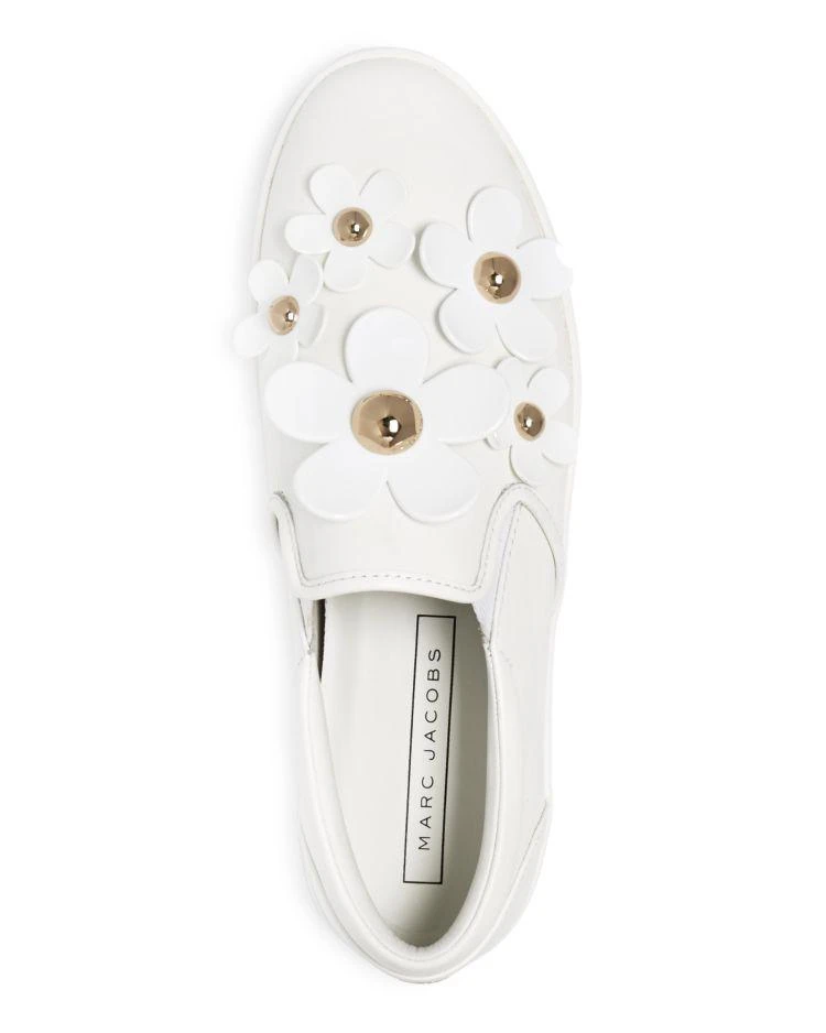 商品Marc Jacobs|Women's Daisy Leather Slip-On Platform Sneakers,价格¥667,第3张图片详细描述