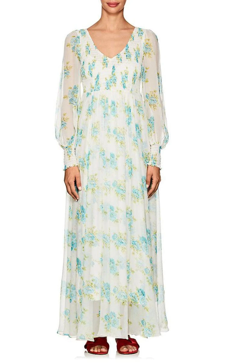 商品Zimmermann|Whitewave Floral Silk Maxi Dress,价格¥6245,第1张图片