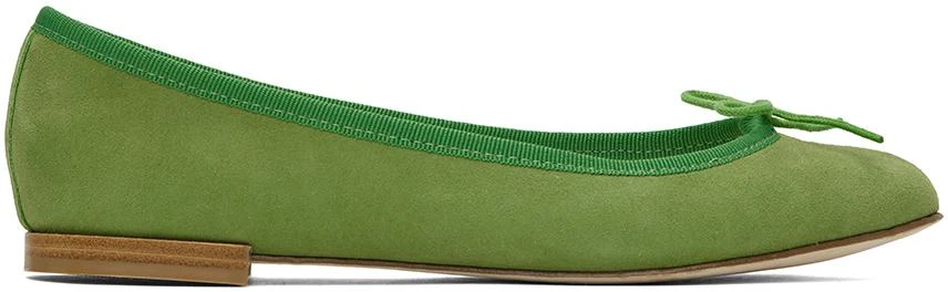 商品Repetto|Green Cendrillon Ballerina Flats,价格¥1283,第1张图片