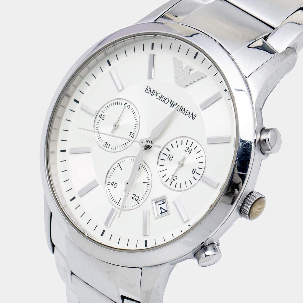 Emporio Armani Cream Stainless Steel Sportivo AR2458 Men's Wristwatch 43 mm商品第2张图片规格展示
