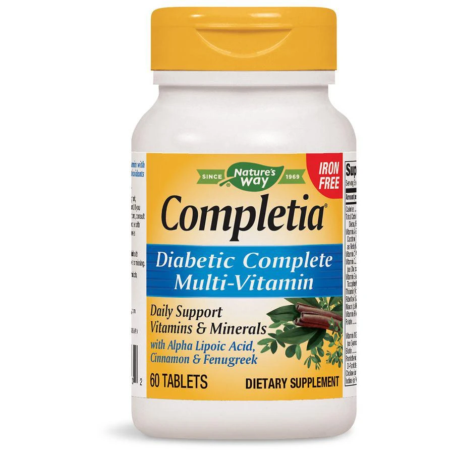 商品Nature's Way|Completia Diabetic Multi-Vitamin Iron-Free,价格¥108,第1张图片