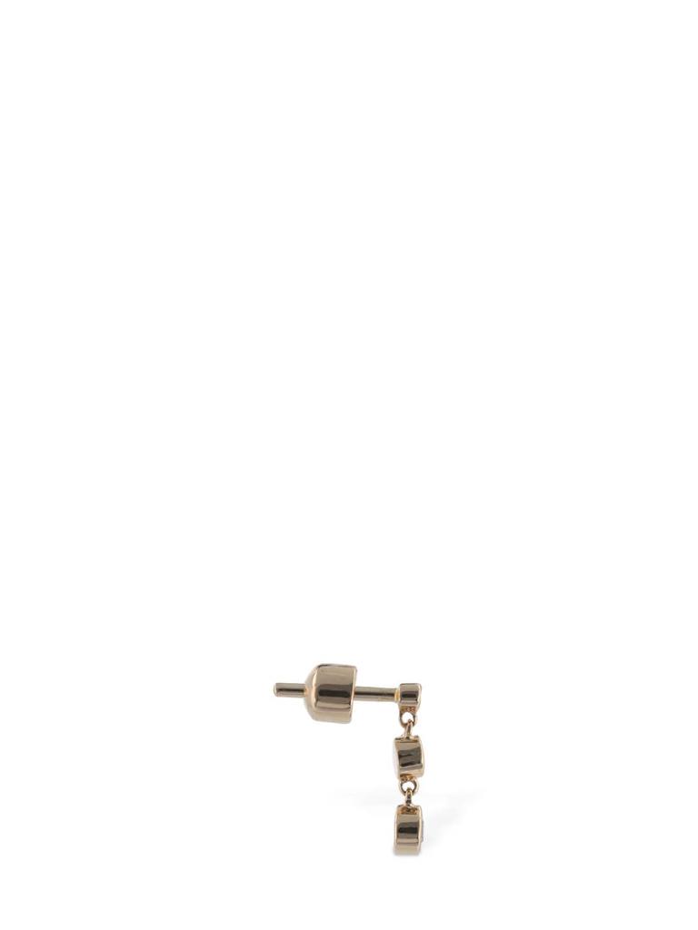 14kt & Diamond Chandelier Mono Earring商品第3张图片规格展示