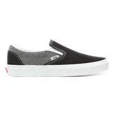 商品Vans|Vans Classic Slip-on Shoes (Chambray) - Black/True White,价格¥269,第1张图片