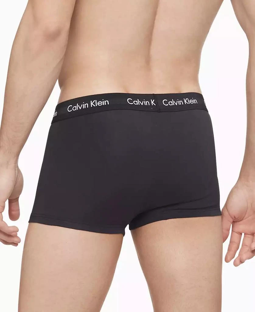 商品Calvin Klein|Men's 3-Pack Cotton Stretch Low-Rise Trunk Underwear,价格¥363,第4张图片详细描述