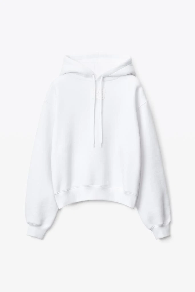 商品Alexander Wang|PUFF LOGO HOODIE IN STRUCTURED TERRY,价格¥2483,第3张图片详细描述