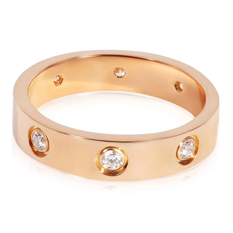 商品[二手商品] Cartier|Pre-Owned Cartier Love Diamond Wedding Band in 18k Rose Gold 0.16 CTW,价格¥21709,第3张图片详细描述