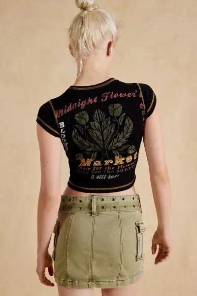 Midnight Flower Market Baby Tee 商品