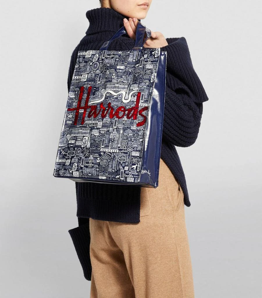 商品Harrods|Medium Picture Font Shopper Bag,价格¥371,第4张图片详细描述