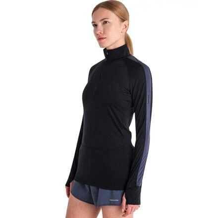 商品Icebreaker|Merino 125 ZoneKnit 1/2-Zip Long-Sleeve Top - Women's,价格¥502,第2张图片详细描述