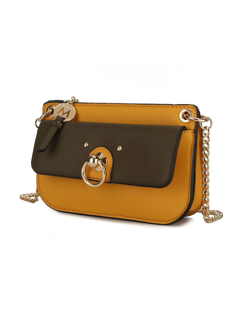 Jill Vegan Leather Women’s Color Block Crossbody Bag 商品