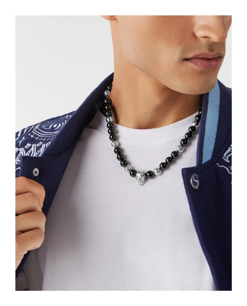 商品Philipp Plein|Plein Elite Onyx Beads Necklace,价格¥1397,第4张图片详细描述