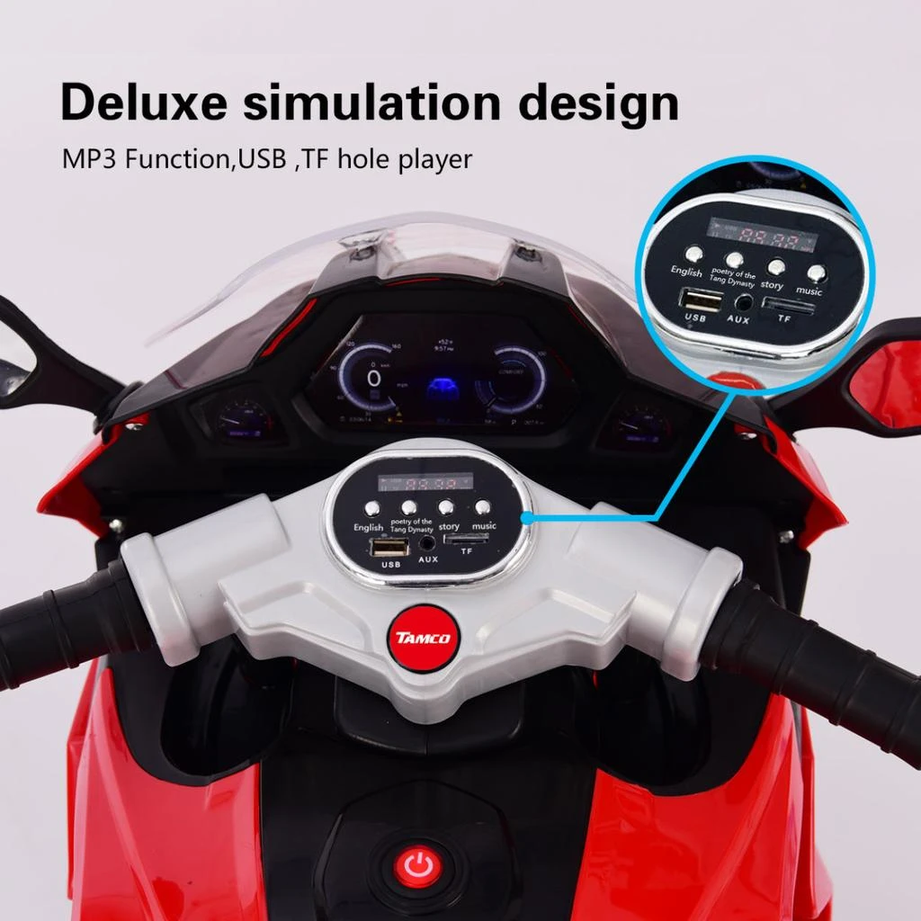 商品Simplie Fun|TAMCO 12V Kids Electric motorcycle,价格¥3070,第4张图片详细描述