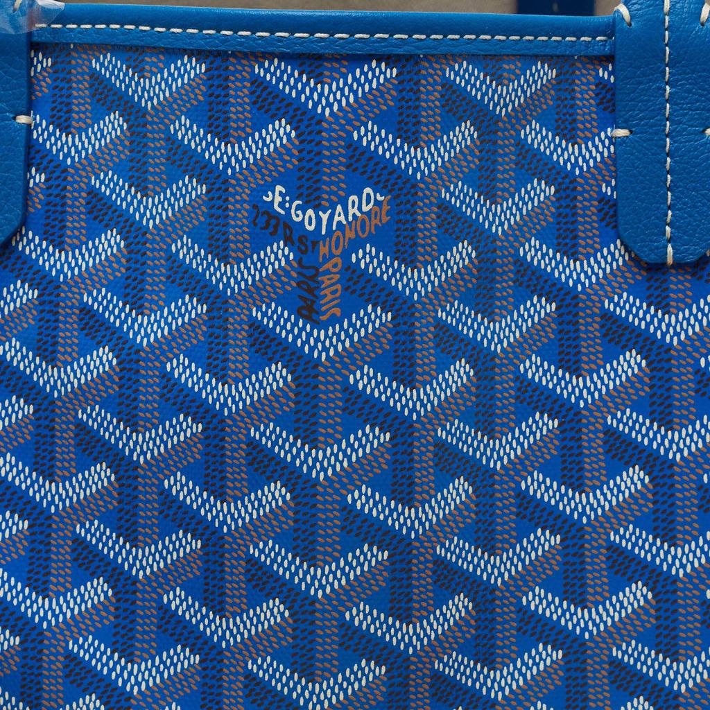 Goyard Blue Goyardine Coated Canvas and Leather Saint Louis PM Tote商品第5张图片规格展示