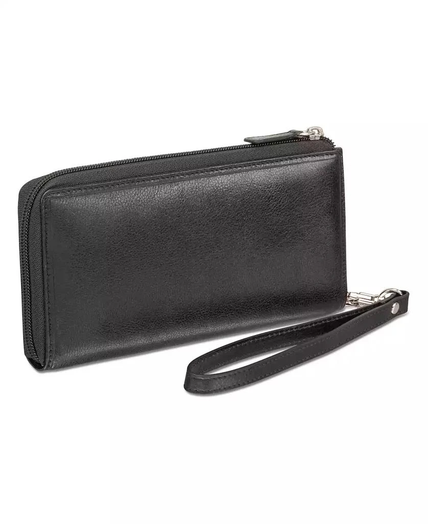 商品Mancini Leather Goods|Equestrian-2 Collection RFID Secure Large Trifold Wallet,价格¥972,第3张图片详细描述