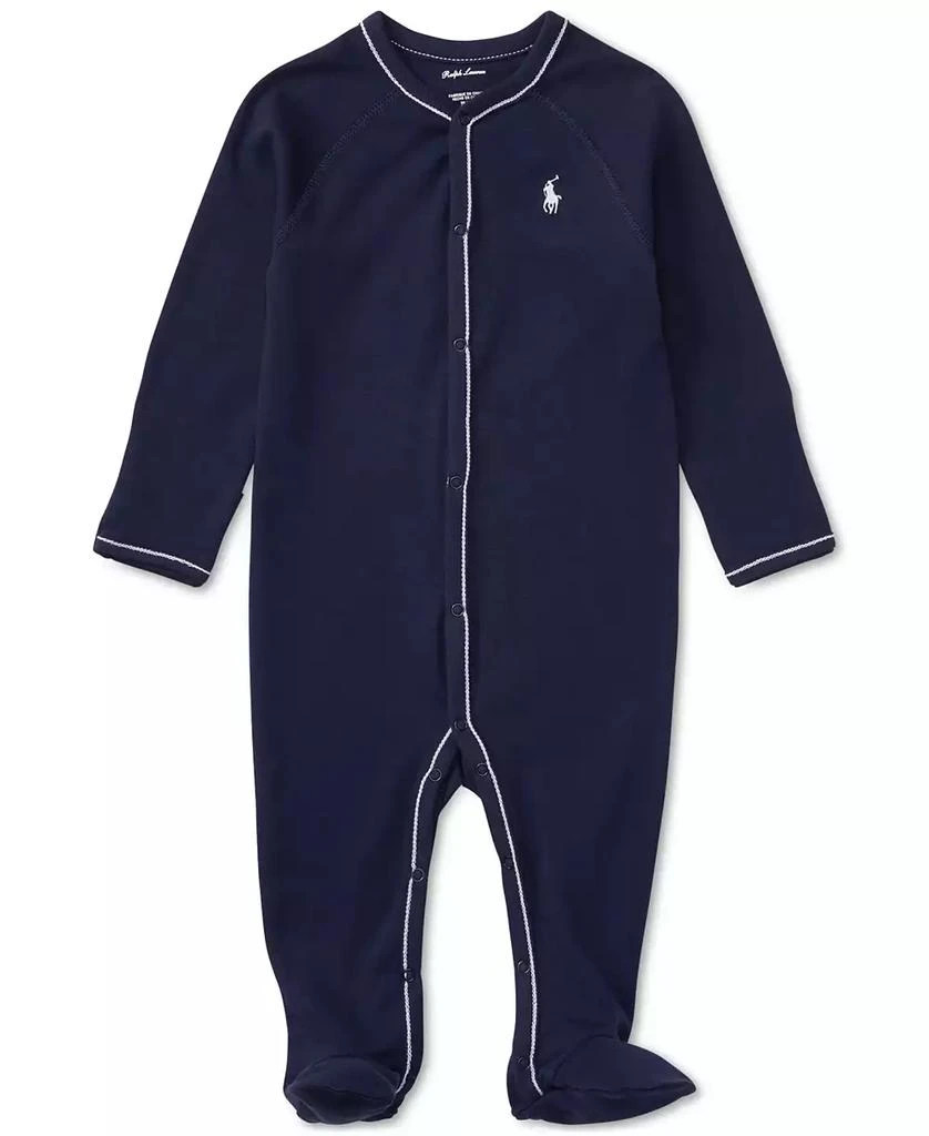 商品Ralph Lauren|男婴纯棉包脚连体衣,价格¥292,第1张图片