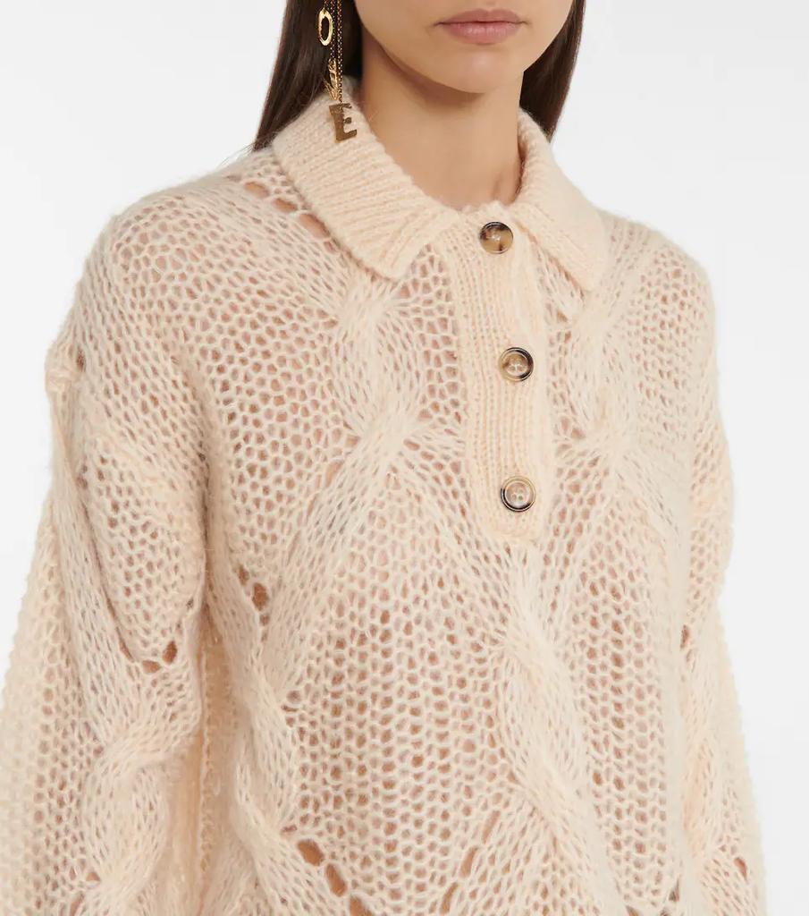 商品Acne Studios|Cable-knit polo sweater,价格¥1831,第6张图片详细描述
