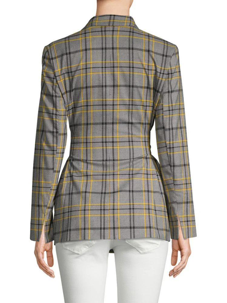 商品Ellen Tracy|Tie-Front Plaid Blazer,价格¥319,第2张图片详细描述