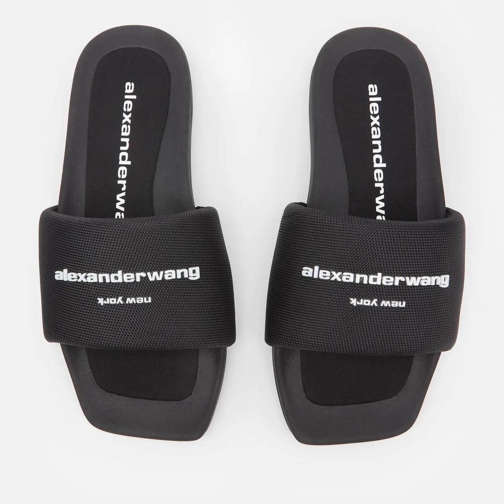 商品Alexander Wang|Alexander Wang Women's Nylon Pool Slide Sandals - Black,价格¥1951,第5张图片详细描述