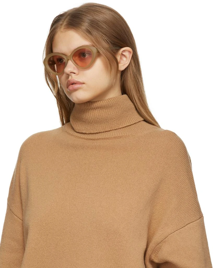 商品Chloé|Green Matte Cat-Eye Sunglasses,价格¥1268,第4张图片详细描述