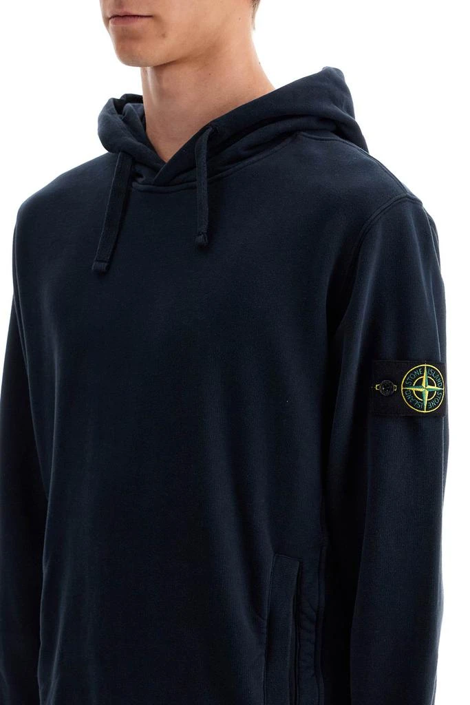 商品Stone Island|organic cotton hoodie with hood,价格¥1435,第4张图片详细描述