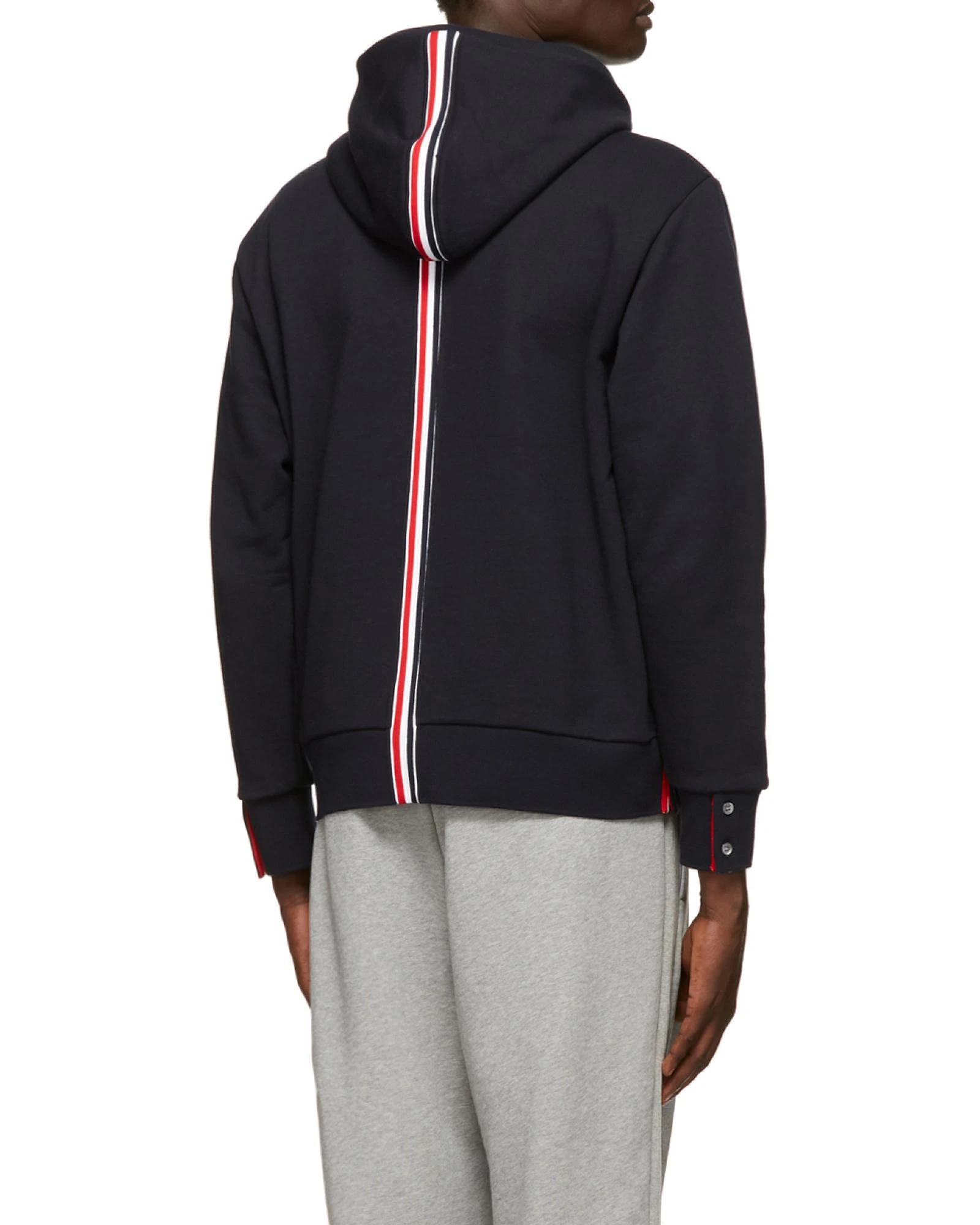 商品【商品预售7天】 Thom Browne|Thom Browne 男士针织毛衣 MJT153A03377415 蓝色,价格¥4597,第5张图片详细描述