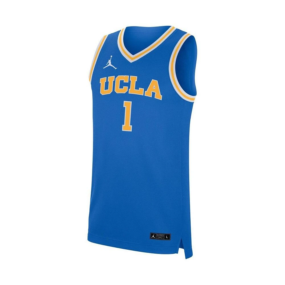 商品Jordan|Men's Brand #1 Blue UCLA Bruins Replica Basketball Jersey,价格¥600,第3张图片详细描述