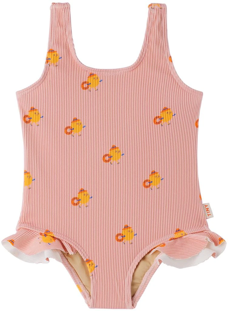 商品Tinycottons|Kids Pink Beach Oranges Swimsuit,价格¥155,第1张图片