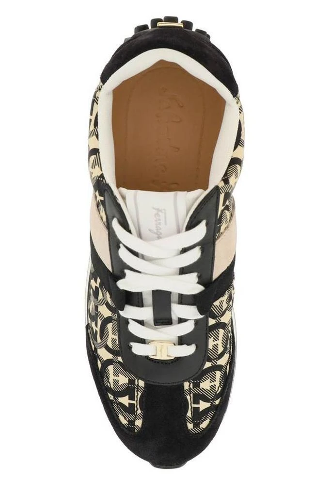 商品Salvatore Ferragamo|Ferragamo Gancini Print Lace-Up Sneakers,价格¥2354,第5张图片详细描述