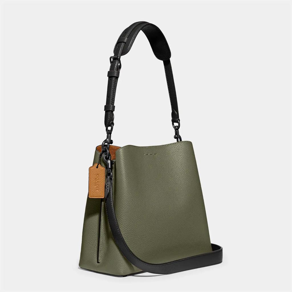 商品Coach|Coach Women's Colorblock Willow Bucket Bag - Army Green Multi,价格¥3095,第5张图片详细描述