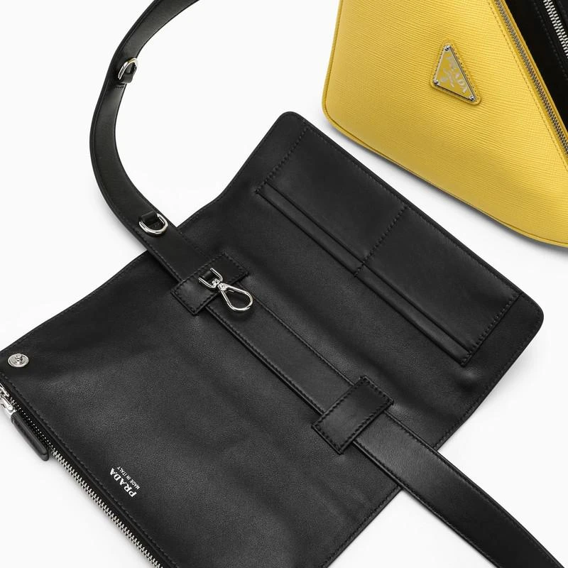 Black and yellow Saffiano messenger bag 商品