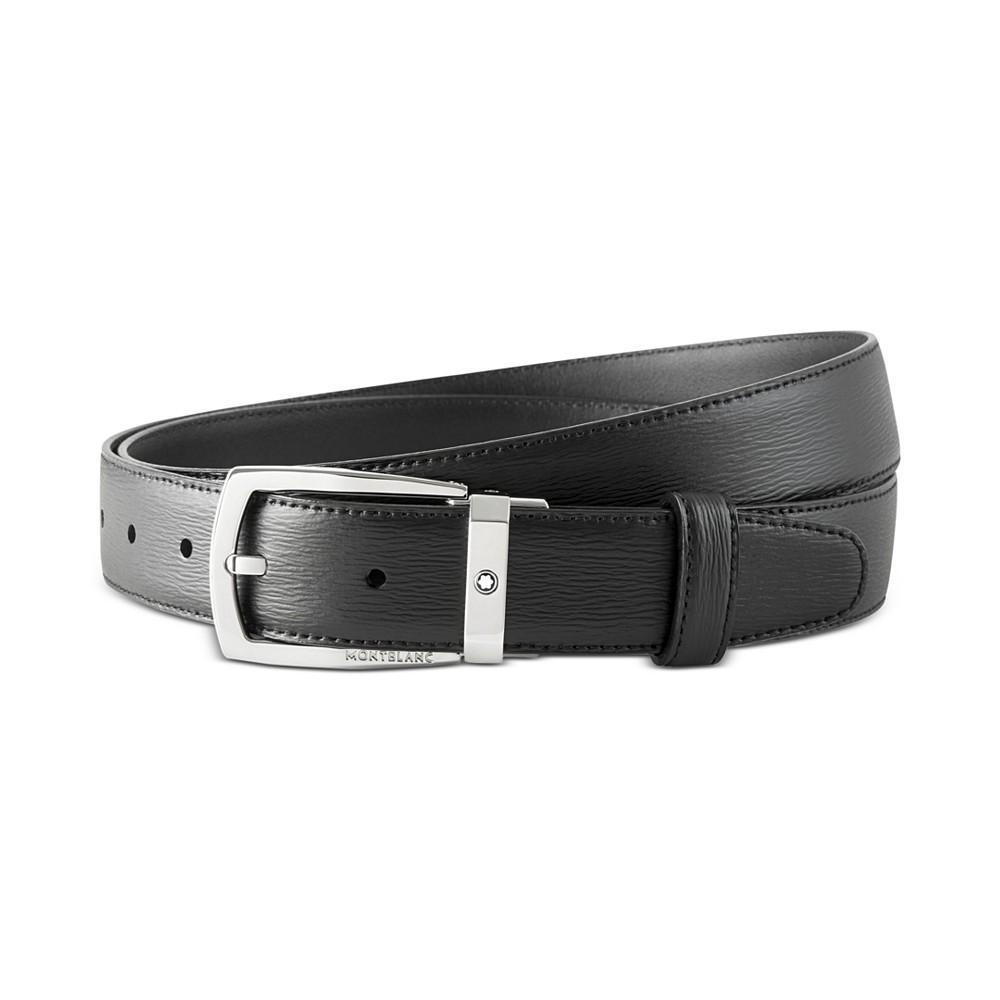 商品MontBlanc|Men's Westside Trapeze Buckle Leather Belt,价格¥2276,第1张图片