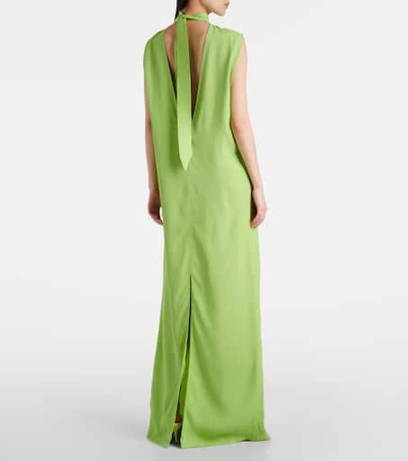 商品Taller Marmo|Miami绉纱卡迪面料加长连衣裙,价格¥9793,第3张图片详细描述