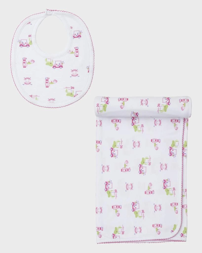 商品Kissy Kissy|Girl's Golf Club Bib and Blanket Set,价格¥437,第1张图片