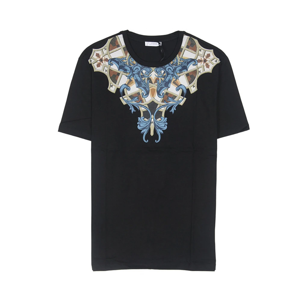 商品[国内直发] Versace|VERSACE 黑色男士T恤 V800683-VJ00236-V7008,价格¥1190,第1张图片