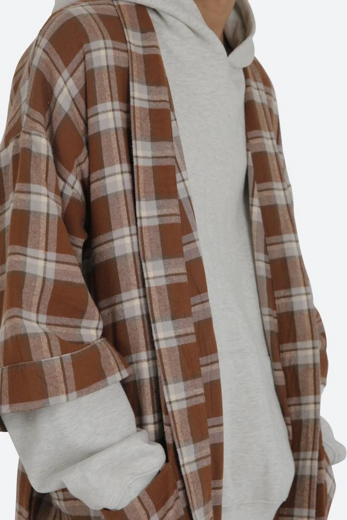 Plaid S/S Robe - Brown 商品