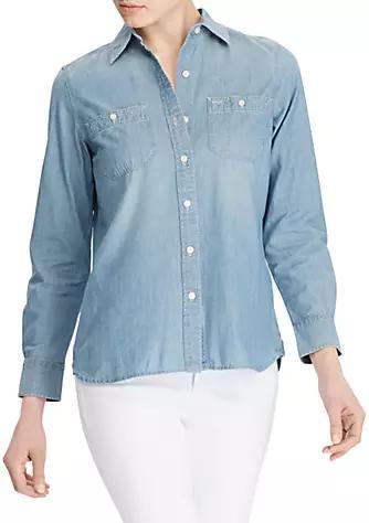 商品Ralph Lauren|Cotton Long-Sleeve Shirt,价格¥571,第1张图片