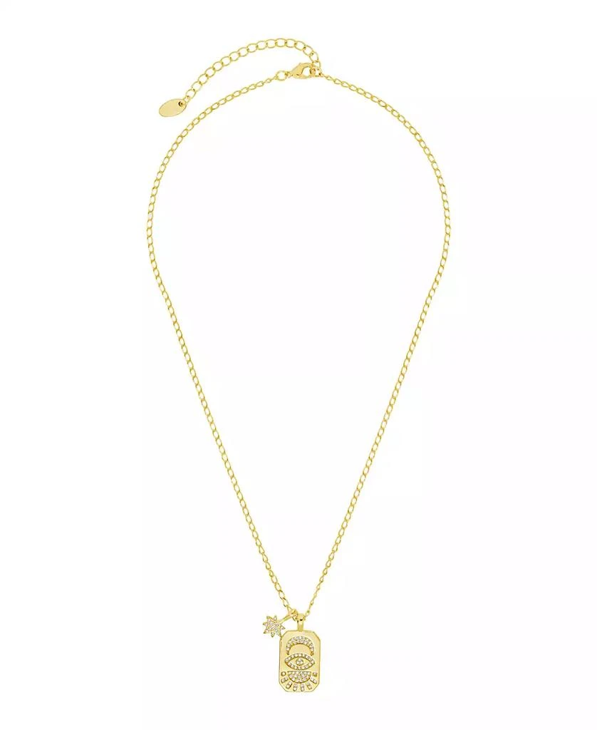 商品Sterling Forever|Cubic Zirconia Galexi Pendant Necklace,价格¥339,第2张图片详细描述