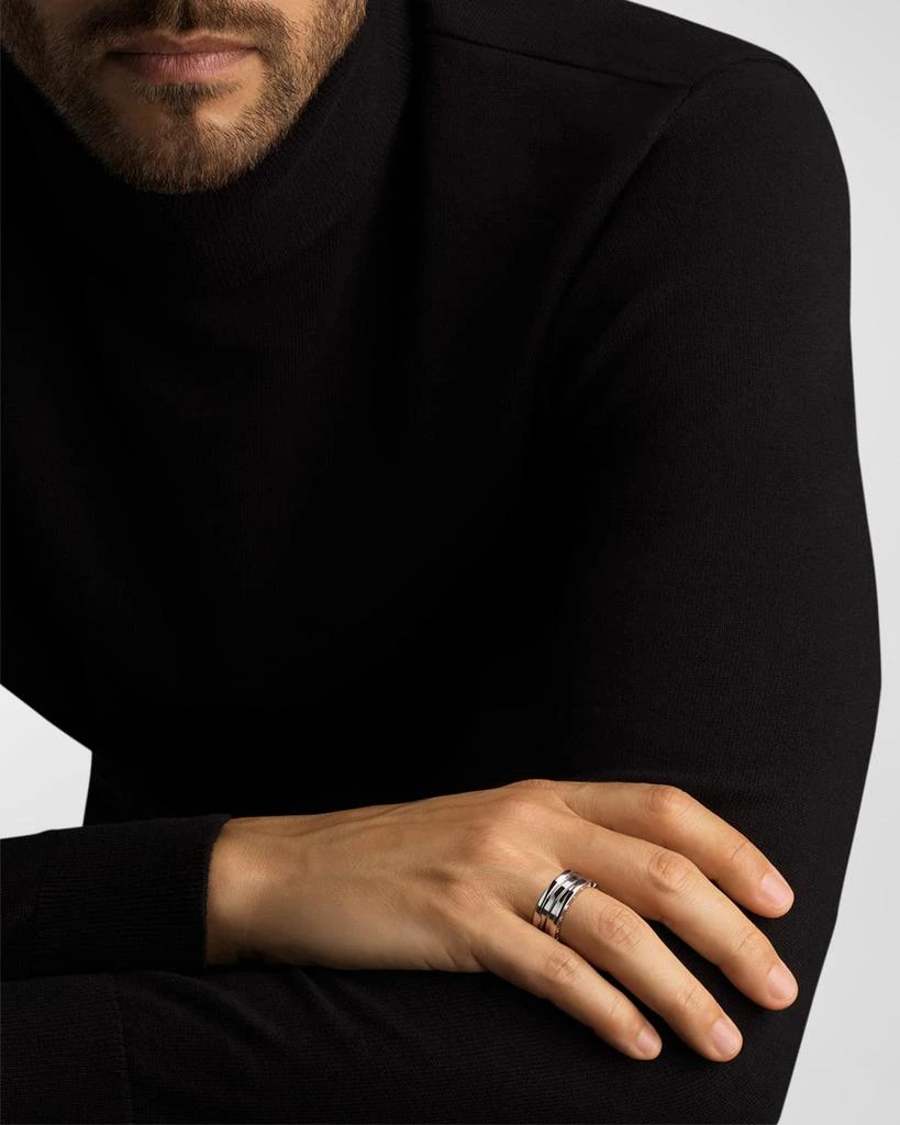商品BVLGARI|B.Zero1 18k White Gold 3-Band Ring, EU 55 / US 7.25,价格¥23001,第5张图片详细描述