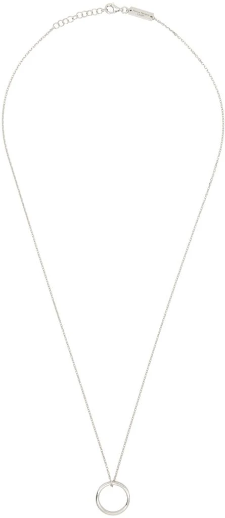 商品MAISON MARGIELA|Silver Ring Pendant Necklace,价格¥3678,第1张图片