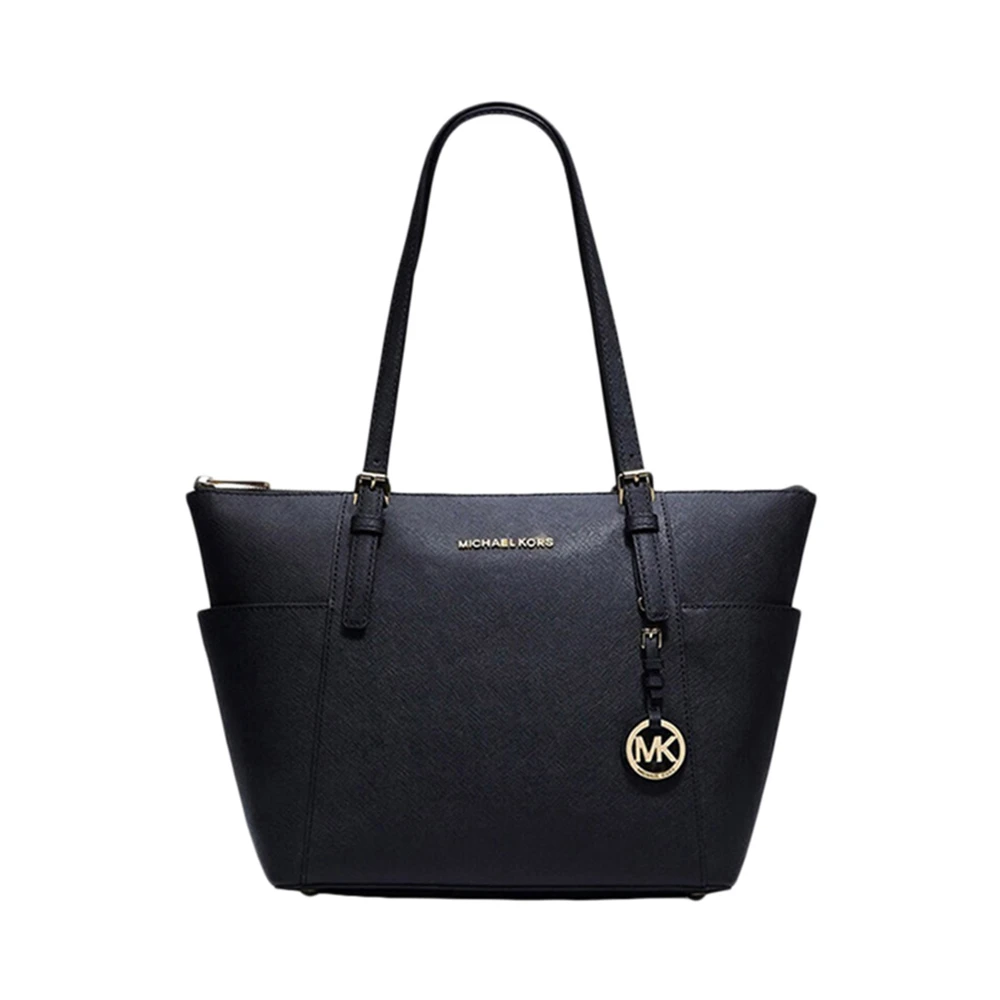 商品[国内直发] Michael Kors|Michael Kors 迈克高仕 Jet Set Item系列黑色牛皮女士手提单肩包 30F4GTTT9L-BLACK,价格¥1049,第1张图片