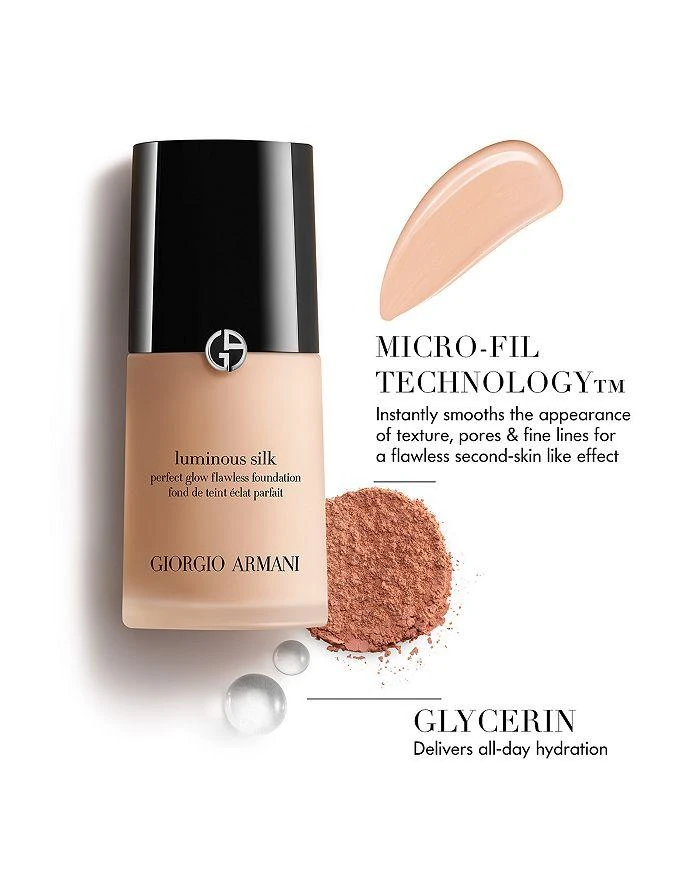 商品Armani|Giorgio Armani Luminous Silk Perfect Glow Flawless Oil-Free Foundation,价格¥359,第3张图片详细描述